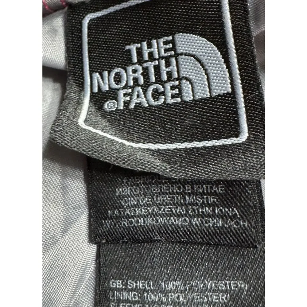 The North Face Hyvent Hooded Rain Jacket Girl Youth XL Pink Plaid Full Zip
